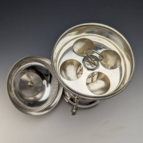Around 1910 British Antique Silver Plated Egg Codler Walker and Hall